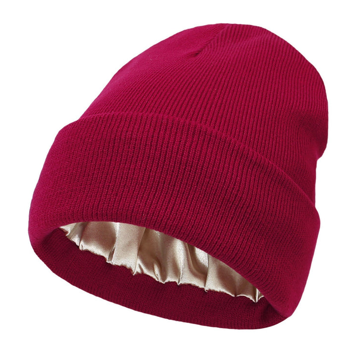 Elegant Winter Satin-Lined Beanie