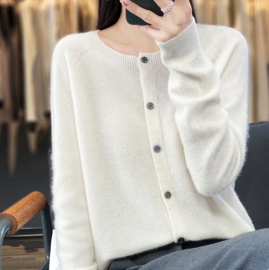 Anna - Elegant cashmere Cardigan