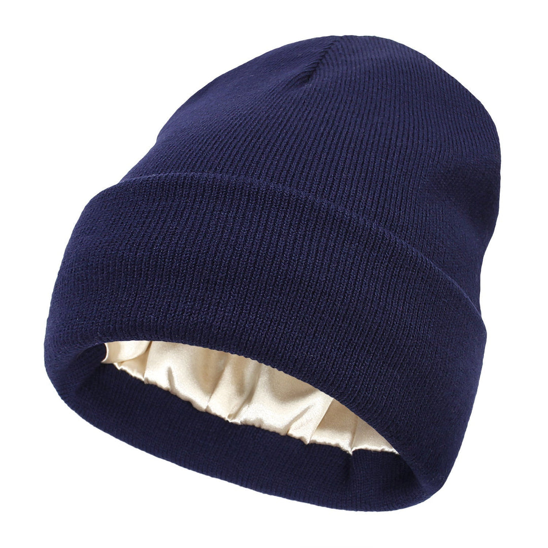 Elegant Winter Satin-Lined Beanie