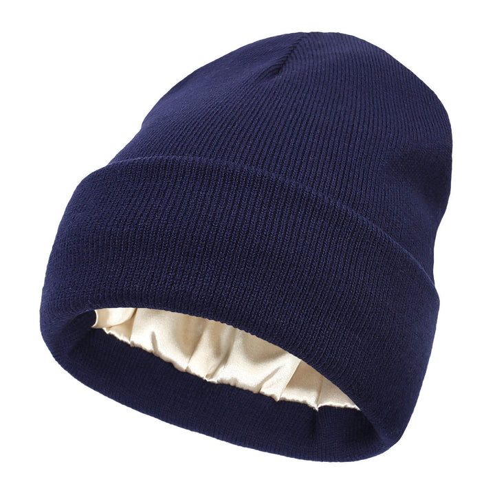 Elegant Winter Satin-Lined Beanie